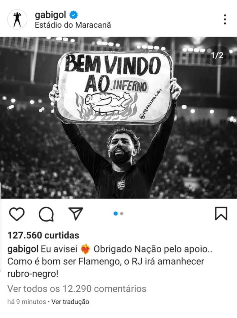 Gabigol provoca Atlético-MG após classificação do Flamengo: "Bem-vindo ao inferno" 2