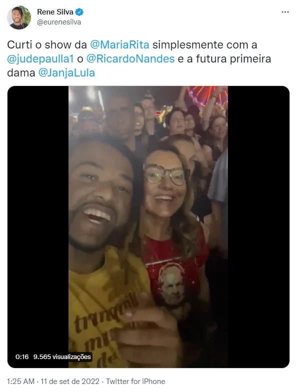 Janja curte Rock in Rio e é tietada com gritos de “primeira-dama” 3