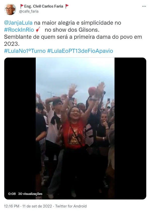 Janja curte Rock in Rio e é tietada com gritos de “primeira-dama” 4
