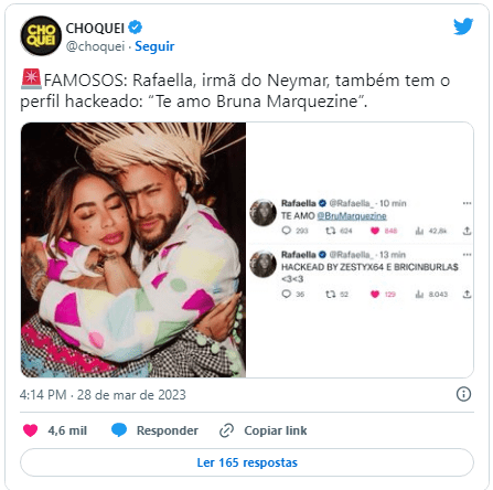 Após Neymar, Rafaella Santos tem conta hackeada: “Te amo, Marquezine” 2