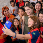 Primeira-dama Thaisa Cidade reforça ações de proteção infantojuvenil nas escolas em evento na zona sul de Manaus